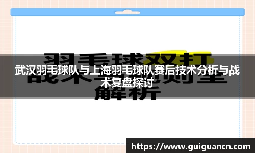 武汉羽毛球队与上海羽毛球队赛后技术分析与战术复盘探讨